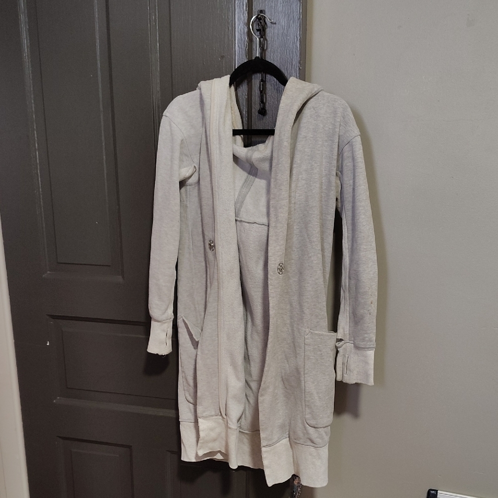 lululemon athletica Gray Hooded Jacket